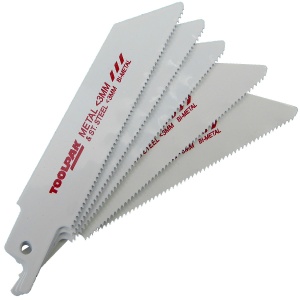 100mm 18tpi Thin Cut Reciprocating Saw Blade Metal Pack of 5