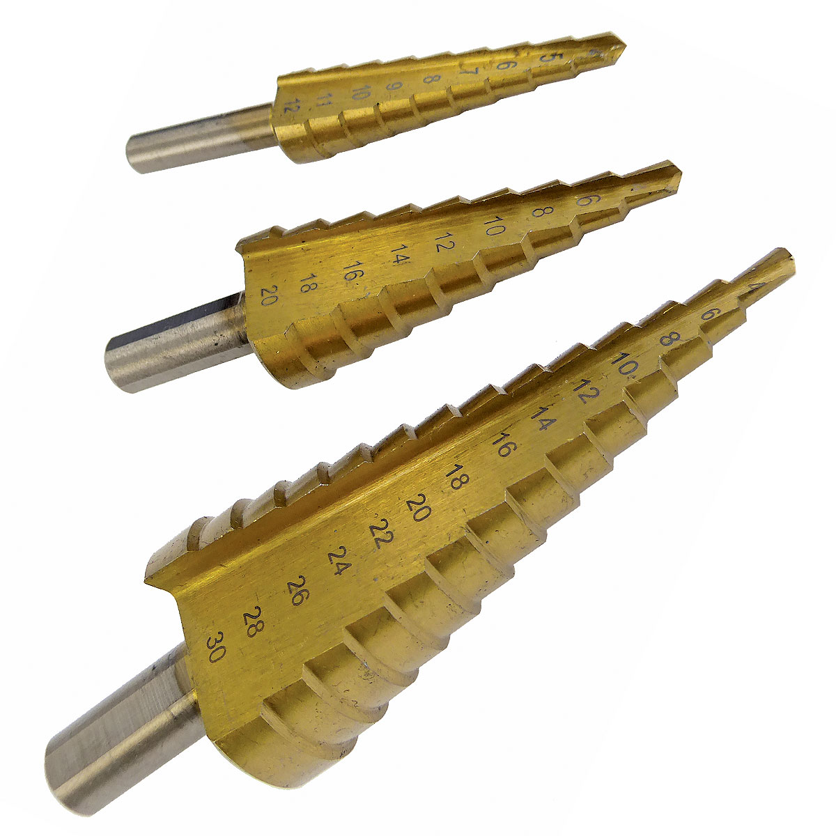 3 step drill bit