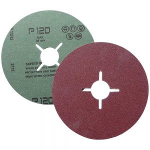 115mm Fibre Sanding Disc 120 Grit