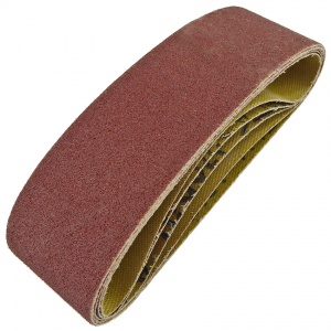 40mm x 305mm Sanding Belt 80 Grit Pack of 5