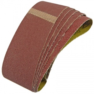60mm x 400mm Sanding Belt Assorted Grit Pack of 5