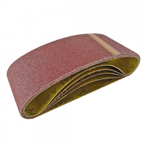 75mm x 457mm Sanding Belt 80 Grit Pack of 5