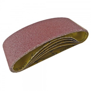 75mm x 533mm Sanding Belt 60 Grit Trade Pack of 5