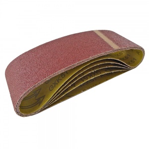 75mm x 533mm Sanding Belt 80 Grit Trade Pack of 5