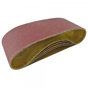 100mm x 610mm Sanding Belt 120 Grit Trade Pack of 5