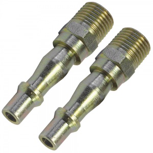 1/4'' BSP Male Air Line Screwed Adaptor Pack of 2