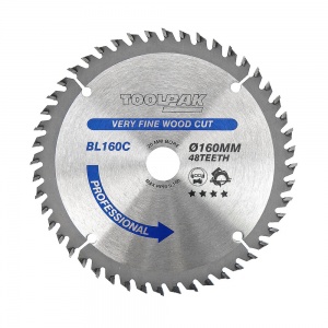 160mm x 20mm x 48T Professional TCT Saw Blade