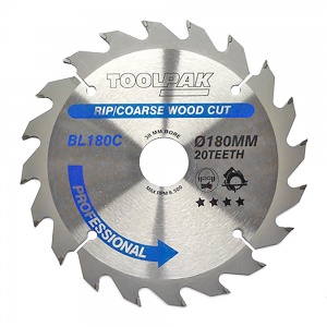 180mm x 30mm x 20T Professional TCT Saw Blade