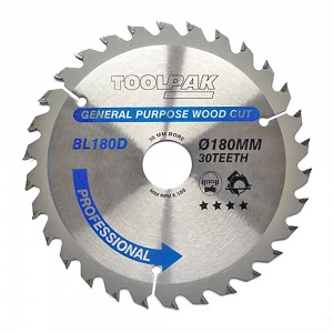 180mm x 30mm x 30T Professional TCT Saw Blade