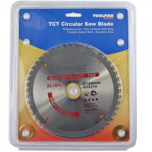 184mm x 30mm x 48T Aluminium TCT Saw Blade