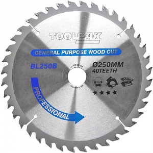 250mm x 30mm x 40T  Table / Mitre Saw Blade