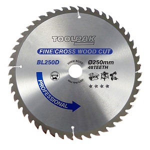 250mm x 30mm x 48T TCT  Table / Mitre Saw Blade
