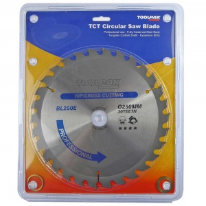 250mm x 30mm x 30T  Table / Mitre Saw Blade