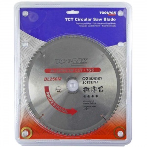 250mm x 30mm x 80T Aluminium TCT Saw Blade