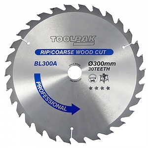 300mm x 30mm x 30T TCT Table Saw Blade