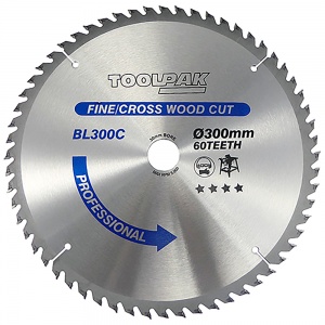 300mm x 30mm x 60T TCT Table Saw Blade