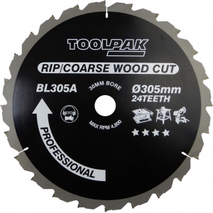 305mm x 30mm x 24T TCT Table Saw Blade