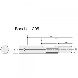 370mm Bosch 11205 Point