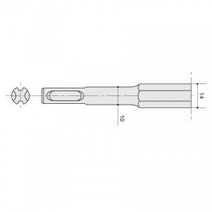 SDS Plus Floor Scraper Tool