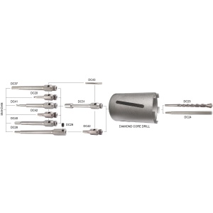 200mm SDS Plus Core Adaptor