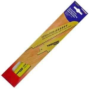 225mm 6 TPI Demolition Wood Reciprocating Saw Blade 3pk