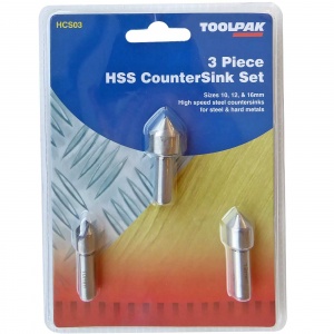 3 Piece Countersink Set