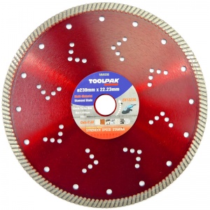 230mm x 22.23mm Multi-Material Diamond Blade 10mm Turbo Rim