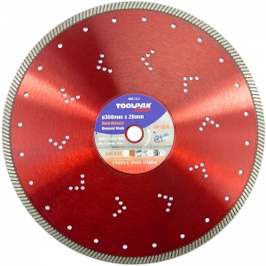 350mm x 20mm Multi-Material Diamond Blade 10mm Turbo Rim