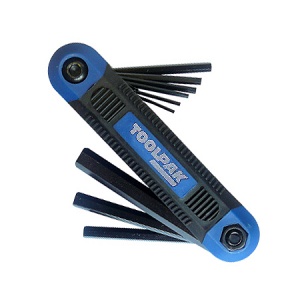9-Piece Folding Imperial Hex Key Set