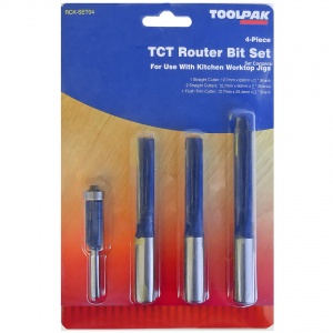 Kitchen Fitters Router Bit Set 4 Piece