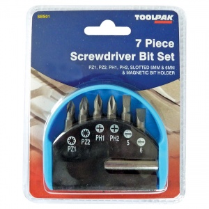 7-Piece Screwdriver Bit Set