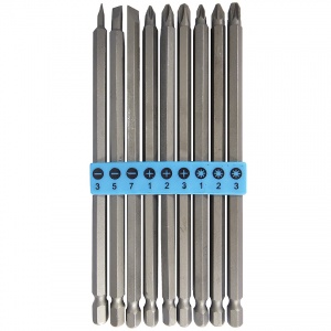 9-Piece Long Power Drive Bit Set