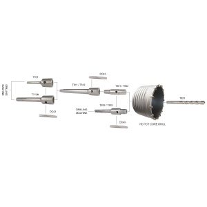 45mm x 75mm Heavy Duty Core Drill