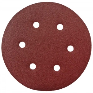 150mm Sanding Disc 120 Grit 6 Hole Trade Pack of 10