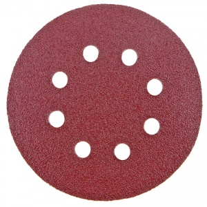 125mm Sanding Disc 40 Grit 8 Hole Display Pack of 10