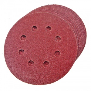 125mm Sanding Disc 80 Grit 8 Hole Display Pack of 10