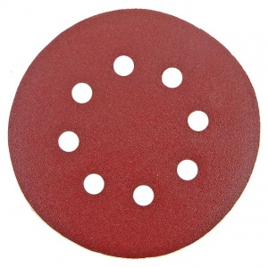 125mm Sanding Disc 120 Grit 8 Hole Display Pack of 10