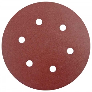 150mm Sanding Disc 240 Grit 6 Hole Display Pack of 10