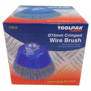 75mm Wire Crimped Cup Brush M14