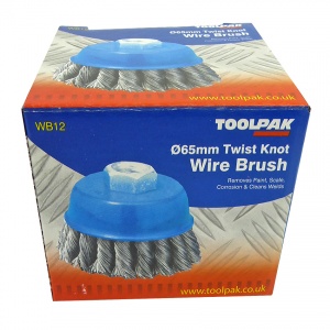 65mm Wire Twist Knot Cup Brush M10