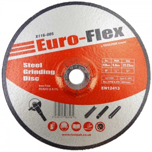230mm x 6.0mm x 22mm Metal Grinding Disc